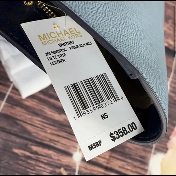 MICHAEL KORS WHITNEY POWDER BLUE MULTI LARGE - Picture 3 of 11